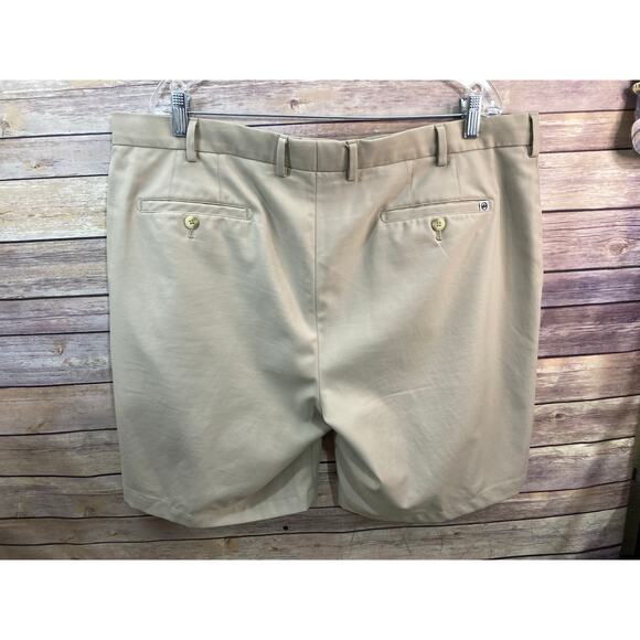 Peter Millar Mens Golf Shorts 9" inseam Beige Performance Hybrid Size 40 - Picture 2 of 7
